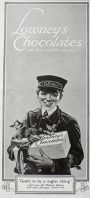 1916 Lowney's Chocolates Ad ~ Western Union