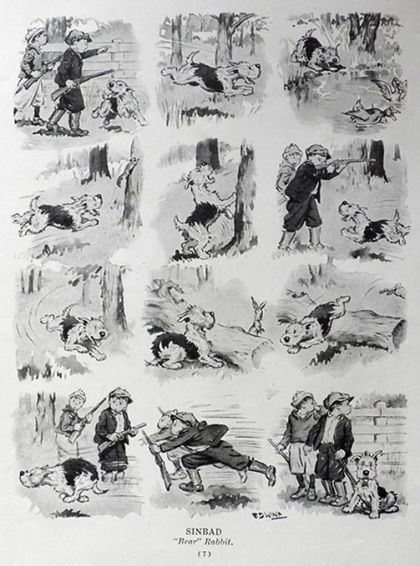 1930 Edwina "Sinbad" Comic Page ~ "Bear" Rabbit