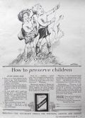 1928 Wheatena Ad ~ Eleanor B. Campbell ~ Kids Fly Kites