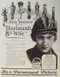 1923 Movie Ad ~ Gloria Swanson ~ Bluebeards 8th Wife