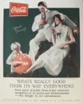1926 Coca Cola Ad ~ Child Gives Coke to Pumpkin