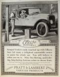 1923 Pratt & Lambert Effecto Auto Finish Ad ~ Edward Penfield