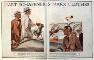 1923 Hart, Schaffner & Marx Clothing Ad ~ Horse Racing