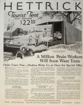1923 Hettrick Tourist Tent Ad ~ For Auto Campers