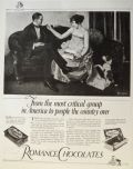 1923 Romance Chocolates Ad ~ Norman Rockwell Art