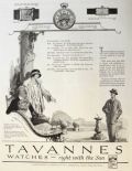 1923 Vintage Tavannes Watch Ad