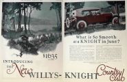 1923 Willys Knight Country Club Ad ~ Fred Mizen Art
