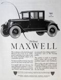 1923 Maxwell Motor Corp Ad ~ The Good Maxwell