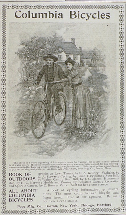 1893 Columbia Bicycles Ad