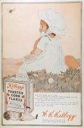 1914 Kellogg's Corn Flakes Ad ~ Little Miss Muffet