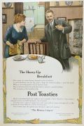 1912 Post Toasties Cereal Ad ~ Makes a Man Feel Good