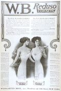 1910 W.B. Corset Ad ~ Nuform & Reduso Corsets