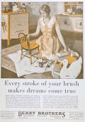 1929 Berry Brothers Paint & Varnish Ad ~ Andrew Loomis Art