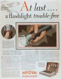 1927 Vintage Ray-O-Vac Flashlight Ad ~ Trouble Free