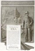 1925 Simpson Men's Clothing Ad ~ Growth of an Idea