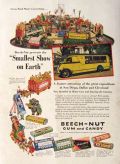 1936 Beechnut Gum & Candy Ad ~ Smallest Show on Earth