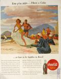 1945 Coke Coca Cola Ad ~ Esta p'ra mim ~ Brazil