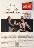 1929 Coke Coca Cola Ad ~ Motorcycle Cop
