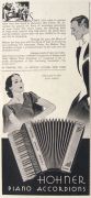 1934 Hohner Piano Accordians Ad