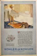 1925 Kohler Plumbing Fixtures Ad ~ Boy with Towel