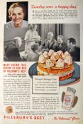 1936 Pillsbury's Best Flour Ad ~ Sunday Was a Happy Day