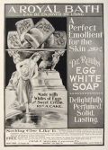 1897 Dr. Raub's Egg White Soap Ad ~ A Royal Bath