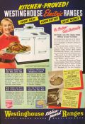 1938 Westinghouse Electric Ranges Ad ~ Be Modern
