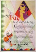 1927 Krasny Make-Up Art Deco Ad