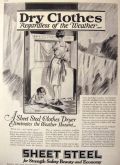 1928 Sheet Steel Clothes Dryer Ad