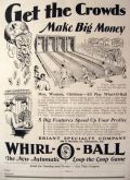 1929 Whirl-O-Ball Arcade Game Ad