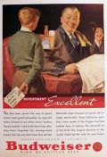 1935 Budweiser Beer Ad ~ Kid's Bad Report Card