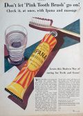 1931 Ipana Toothpaste Ad ~ "Pink Toothbrush"