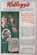 1919 Kellogg's Corn Flakes Ad ~ Favorite With Children Everywhere