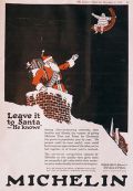 1919 Michelin Tires Ad ~ Leave It To Santa