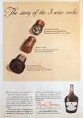 1938 Paul Jones Whiskey Ad ~ 3 Corks