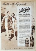 1936 Schlitz Beer Ad ~ Sunshine Vitamin D