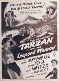 1946 Movie Ad ~ Tarzan & The Leopard Woman ~ Weissmuller