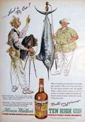 1938 Hiram Walker Whiskey Ad ~ Marlin