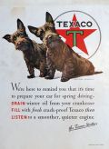 1932 Texaco Oil Ad ~ Morgan Dennis Scotties