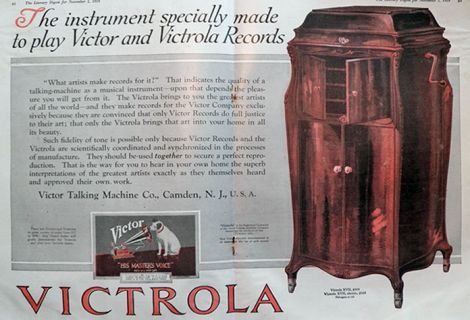 1919 Victor Victrola Ad ~ Model XVII