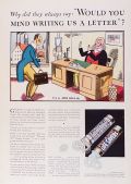 1933 Lifesavers Candy Ad ~ John Held Jr. ~Write Us a Letter