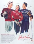 1946 Vintage Jantzen Ski Wear Sweaters Ad