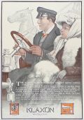 1910 Antique Klaxon Horn Ad ~ Wonderful Art