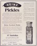 1910 Heinz Euchred Pickles Ad
