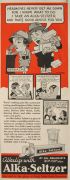 1938 Vintage Alka Seltzer Ad ~ G.W. French Art