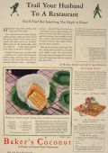 1930 Baker's Coconut Ad ~ Coconut Frosting Recipe