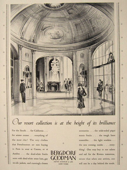 1929 Bergdorf Goodman Resort Collection Ad