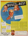 1933 Bosco Chocolate Malt Flavor Ad ~ Bosco is Best