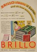 1930 Vintage Brillo Cleanser Ad ~ Economical
