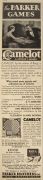 1930 Parker Brothers Camelot Game Ad